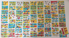 Donald Disney Mickey & Duck vintage chewing bubble gum wrappers - inserts 74 pcs picture