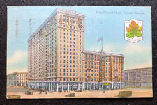 Vintage 1928 King Edward Hotel, Toronto, Canada Postcard Land Of The Maple  picture