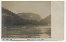 PA ~ RPPC Boating near Mt Tammany DELAWARE WATER GAP Pennsylvania c1905 Postcard picture