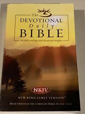 THE DEVOTIONAL DAILY BIBLE New King James Version Paperback 1330 Pages ❤️tb98 picture
