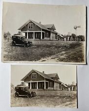 c.1920 HENRY KUHLMAN’S House RPPC Real Photo Postcard / 5x7 Photo WINDMILL car picture