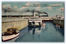 Paducah Kentucky Postcard The Gordon C. Greene Kentucky Dam's Mammoth Lock c1940 picture