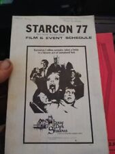 Star Con 1977 Vintage Convention program Starcon Star Wars Star Trek Dune Alien picture