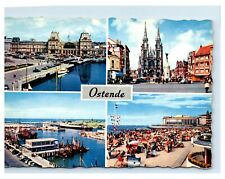 Postcard Ostende multi-view posted K74 picture