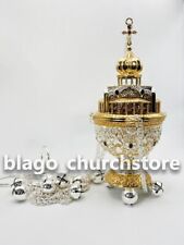 Church Christian Holy Censer with Fragmentary Gilding Orthodox Incense 9.05
