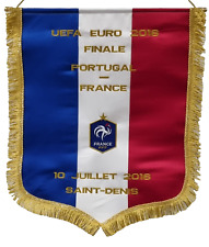 EURO 2016 Final France v Portugal Embroidered Pennant Size  50 cm x 42 cm picture