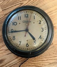 Vintage Telechron Electric Wall Clock 1H508 School Government Commercial USA picture