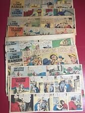1940's-1950's Lot of 9 The Lone Ranger Sunday Weekly Comics picture
