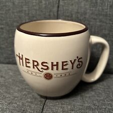 Vintage Style Hershey’s Chocolate Est. 1894 Round Coffee Mug Tea Cup Ivory Brown picture