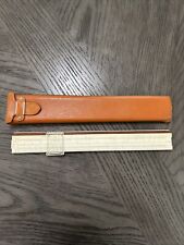 Vintage Keuffel & Esser Co. K&E Slide Ruler 4083-3 With Leather Case Made in USA picture