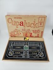 Vintage 1950s Mcm Cupaluck Table Top Game Gambling Craps Mechanical Dice IN BOX picture