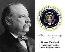 President Grover Cleveland Presidential Seal 8 x 10 Photo Picture Photograph picture
