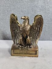 Vintage 1776 Brass Eagle United States 1776 Bird Statue 6.5” Tall picture