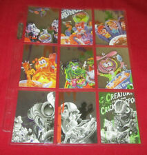 2012 WAX-EYE CEREAL KILLERS SERIES 2 SILVER SPOON COMPLETE SET 1-9 picture