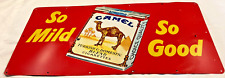 Camel Cigarettes Metal Sign Tacker Vintage Original So Mild So Good 10