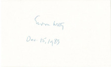 Eudora Welty signed autographed index card AMCo COA 19437 picture