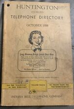 1958 Telephone Directory Phone Book Huntington Indiana Indiana Bell Company picture