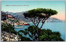 Amalfi Italy c1910 Postcard Panorama Sulla Via Di Sorrento  picture
