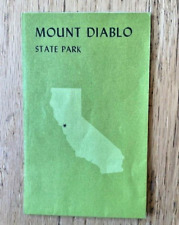 Vintage 1970s Mount Diablo State Park Pamphlet Brochure Map CA Boy Scout Camp picture