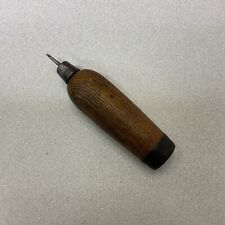 Vintage Antique? Homemade. Small Bit Holder Wood Handled Very Cool Tool. picture
