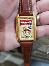 Lorus Walt Disney Mickey Mouse Steamboat Willie Watch Leather Strap picture