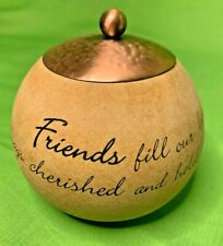 New Avon Comfort Candle Sphere Friends Fill Our Lives With Joy and Happiness -3A picture