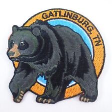 Gatlinburg TN. Black Bear Souvenir Iron on Patch Great Smoky Mountains picture