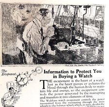 Vintage Magazine Ad 1919 Ephemera Waltham Watch 8 x 6 picture