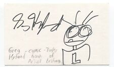 Greg Hyland Signed Index Card Autograph Signature Comic Artist Lego Movie picture