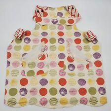 Handmade Reversible Adult Full Bib Apron with Pockets Cotton Polka Dot Mantras picture