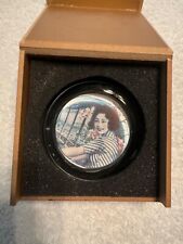 Chinese Woman on Paperweight from Chinese Museum Shop in Original Gold Gift Box picture