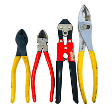 4Pc Bostitch, Sears & Assorted BTHT74917 65677 Diagonal Pliers Wire/Bolt Cutters picture