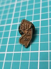 Vtg NJ & You New Jersey State Shape Plastic Lapel Pin picture