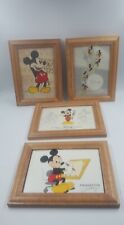 VTG Walt Disney Animation Gallery Post Cards Mickey Mouse Set Framed unused HG38 picture