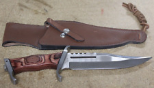 Gil Hibben lll Rambo Style Combat Knife & Leather Sheath GH5005 Stainless picture