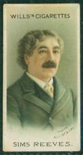 1912 Wills's Musical Celebrities, Cigarette/Tobacco card No. 17, Sims Reeves picture