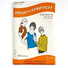 sew knit n stretch pattern 303 ladies Knit Top w variations picture