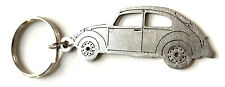 VW Volkswagen Beetle Bug Keychain Key Fob Stainless Metal Ornament Laser Cut USA picture