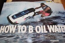 1989 Real Photo Kawasaki Water Jet Ski Advertising Print/Poster 12in. x 24in. picture
