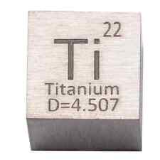 Titanium High Purity Cube Ti Metal Carved Element Periodic Table Class Supplies picture