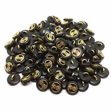 100x Vintage 1970s Shank Buttons 1/2