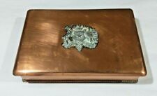 VTG Recuerdo Chile Copper Box with Wood Lining - Republica de Chile - Cigar Box picture
