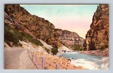 Glenwood Springs CO-Colorado, Glenwood Canyon, Colorado River Vintage Postcard picture
