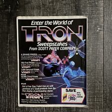 Enter The World Of Tron Sweepstakes From Scott Paper Company 1982 Walt Disney picture