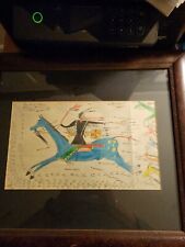 OLD LEDGER ART DRAWING, MOUNTED picture