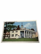 Home Of Washington, Mount Vernon, Virginia, Old Vintage Postcard 1915-1930 Era. picture