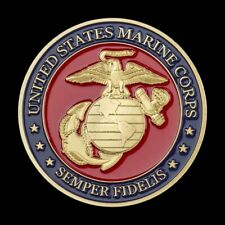 Semper Fidelis Marine Corps Challenge Coin - Excellent Gift-Shipped Free fm US picture