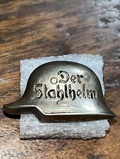Der Stahlhelm Tinnie Badge Freikorps. Post WW1, Pre WW2. Maker Marked. picture