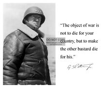 GENERAL GEORGE S. PATTON WW2 INSPIRATIONAL QUOTE 