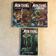 Man-Thing by Steve Gerber: The Complete Collection Lot of 3 Vol 1 2 3 picture